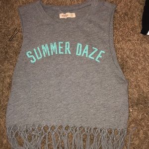 Gray “summer daze” tank top
